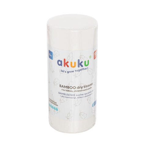 AKUKU Sausās salvetes BAMBOO 100 gab