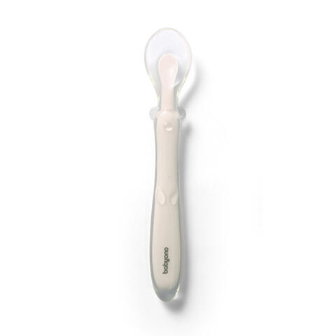 BabyOno Elastīga silikona karote 785/04 beige