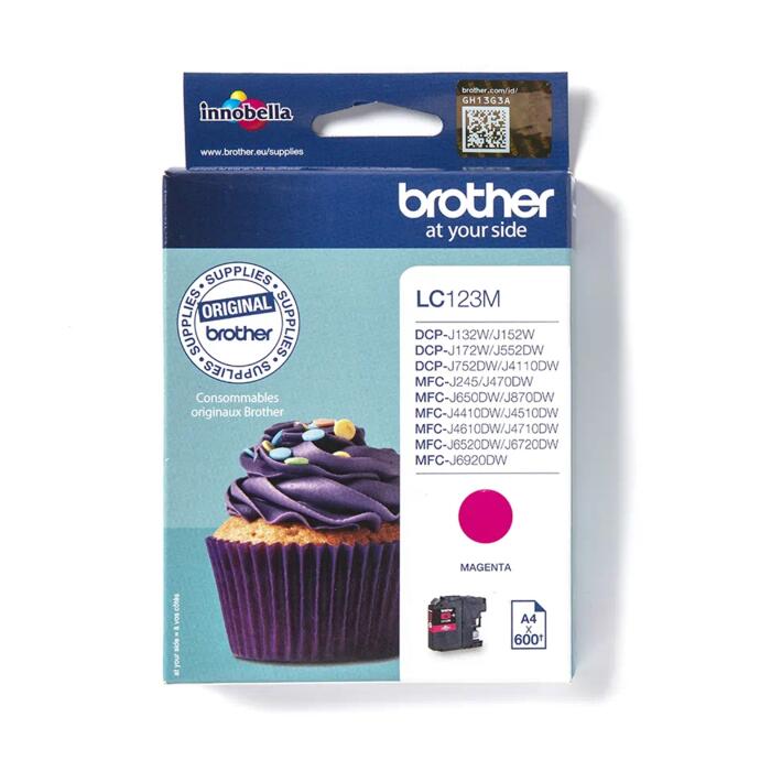 Brother LC-123M sark tintes kasete 600