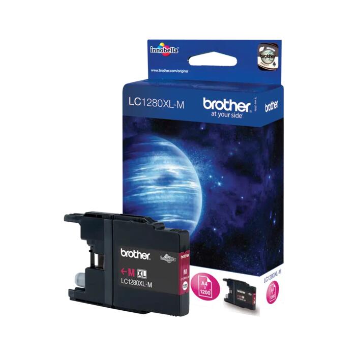 Brother LC-1280XLM sarkana tintes kasete 1200