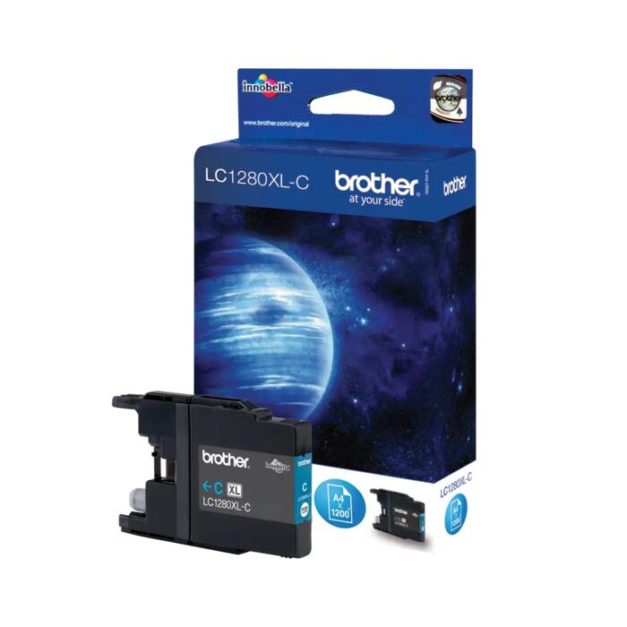 Brother LC-225XLC Zilās tintes kasete, 1200