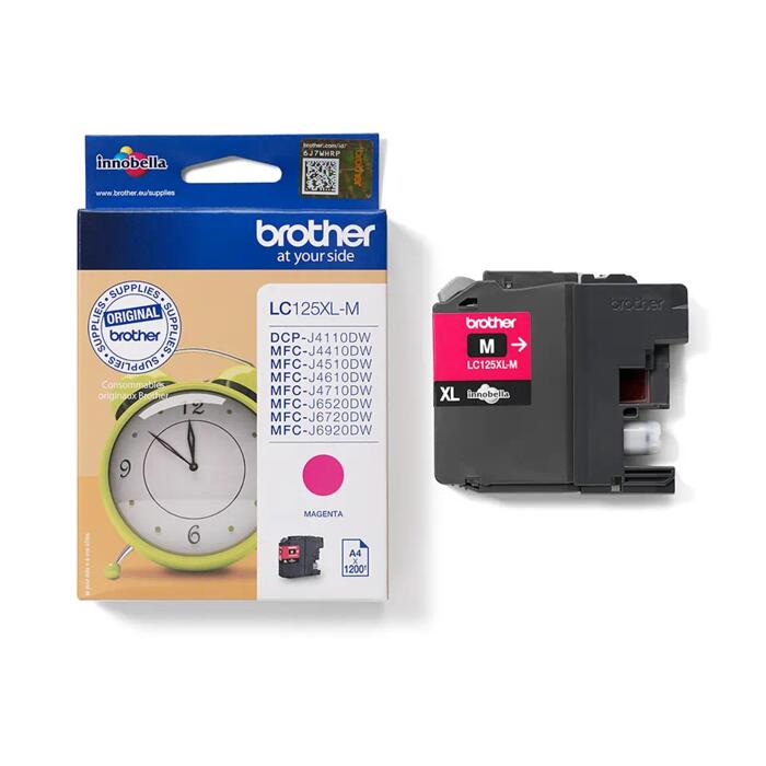 Brother LC-125XLM sarkana tintes kasete 1200