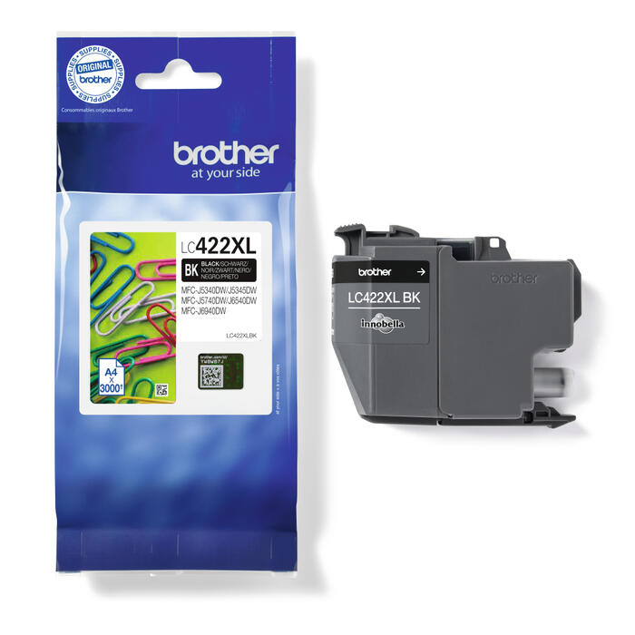 Brother LC-422XLBK Melnās tintes kasete 3000lpp