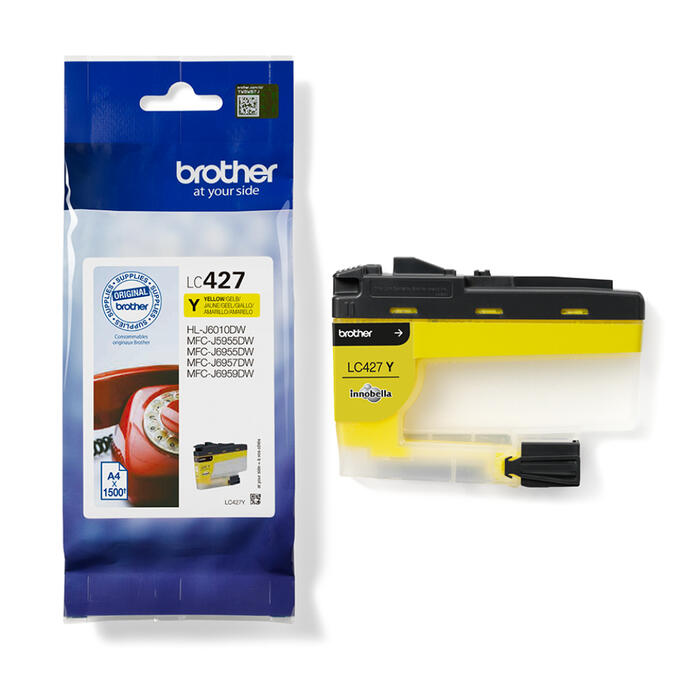 Brother LC-427Y Dzleltenas tintes kasete 1500lpp