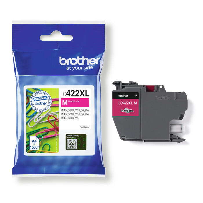 Brother LC-422XLM Sarkanas tintes kasete 1500lpp