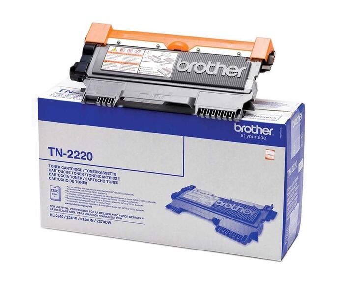 Brother TN-2220 Toneris 2`600 lapām (HL2240D/50/70