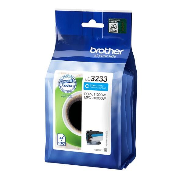 Brother LC-3233C Zilās tintes kasete 1
