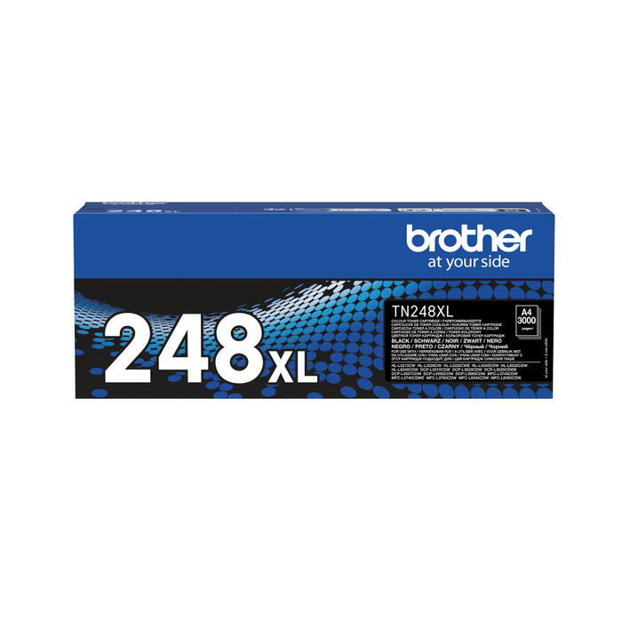 TN-248XLBK Toneris melns 3`000 lapām (HLL3220, DCP-L3560, MFC-L8390) (TN248XLBK)