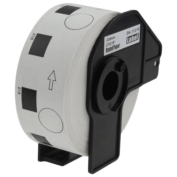 DK-11218A Apļveida uzlīmes 24mm diametrs, 1000gab