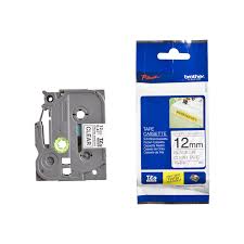 TZe-S131 uzlīmju lente Strong melns uz caurspīdīgu, 12mm (TZES131)