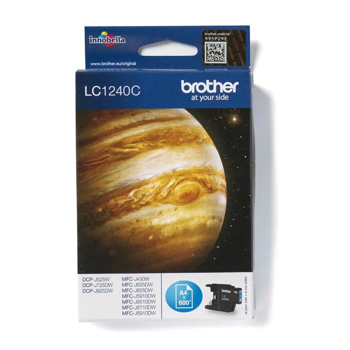 Brother LC-1240C zila tintes kasete 600