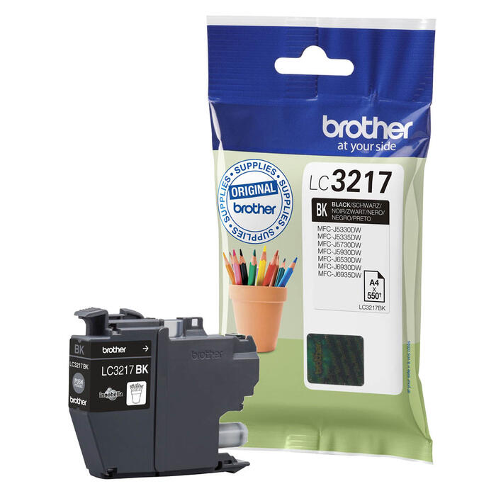 Brother LC-3217BK Melnās tintes kasete 550lpp