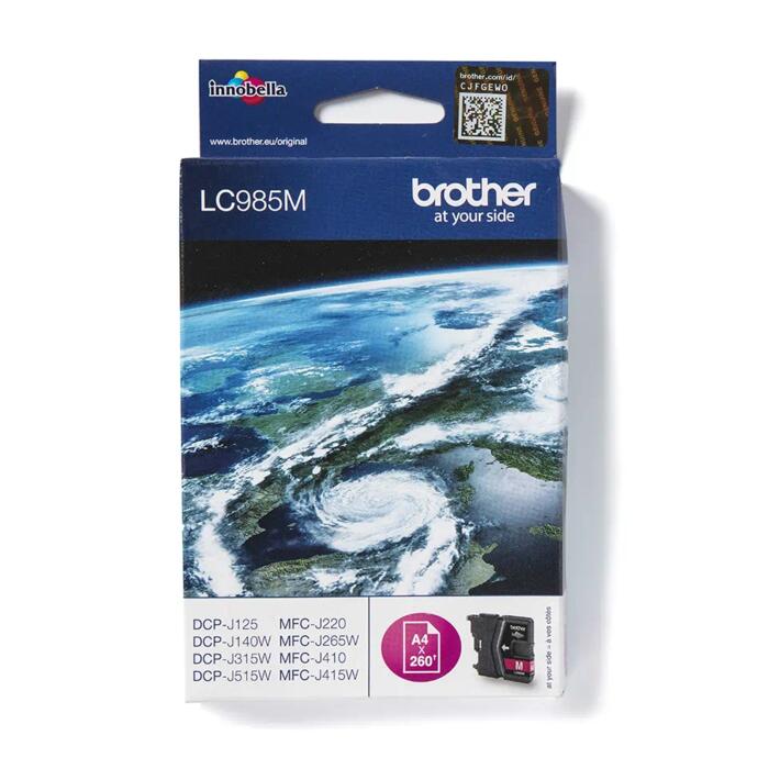 Brother LC-985M sarkana tintes kasete 260
