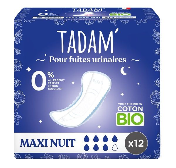 Tadam Urīna noplūdes biksīšu ieliktnīši Nakts