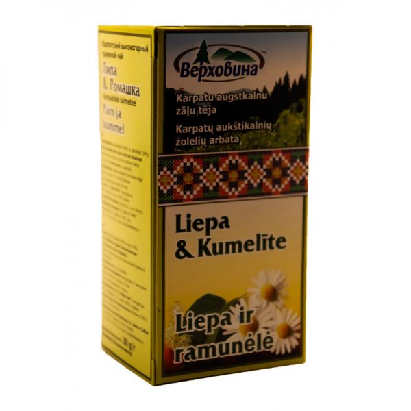 Zāļu tēja LIEPA & KUMELĪTE 20x1