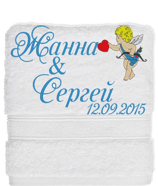 Свадебное полотенце с вышивкой (1124)