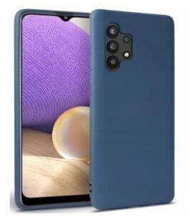 Mocco Ultra Slim Soft Matte 0.3 mm Матовый Силиконовый чехол для Samsung Galaxy A32 5G Синий (MO-USM-SA-A32-BL)