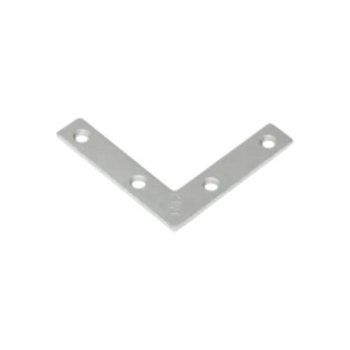 DMX Leņķis plakans NA05 50x50x10x2.0 mm cinkots (5907708128485)