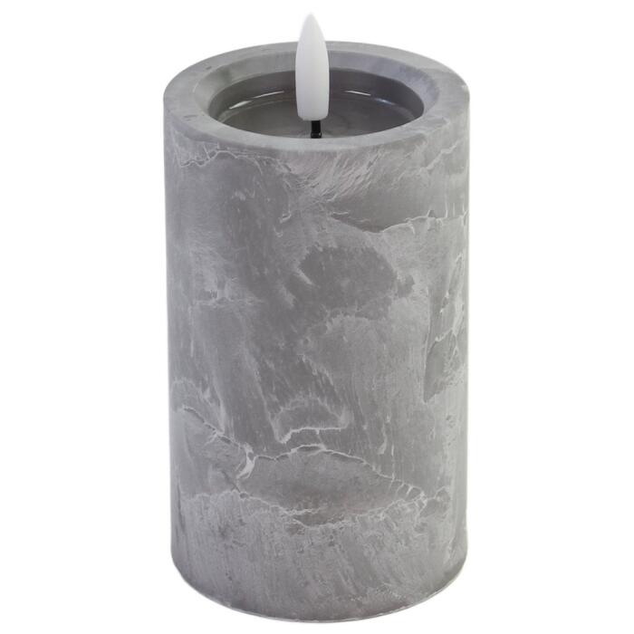 BESK Svece LED 7.5x15cm, akmens