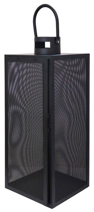 ArtFlow Laterna metāla Aura 21x20x53cm, melna (4750959130469)