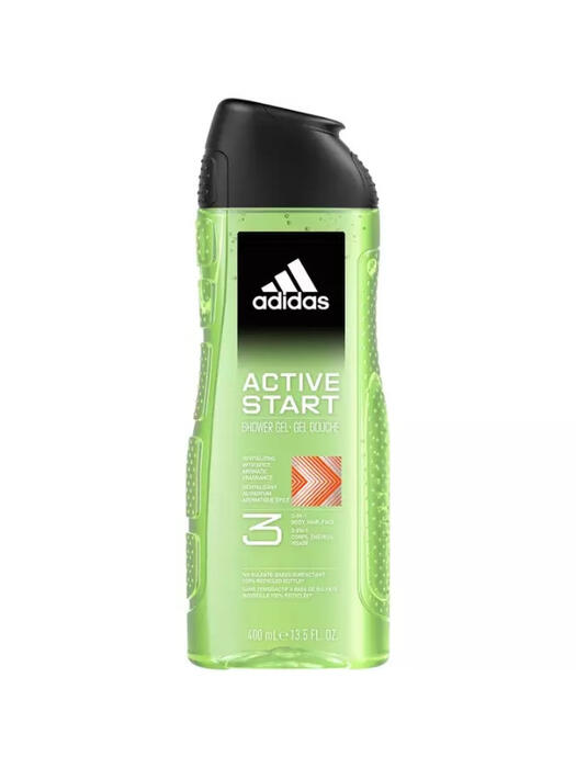 Adidas Dušas želeja Adidas Men Active Start 3in1 400ml (3616303459321)