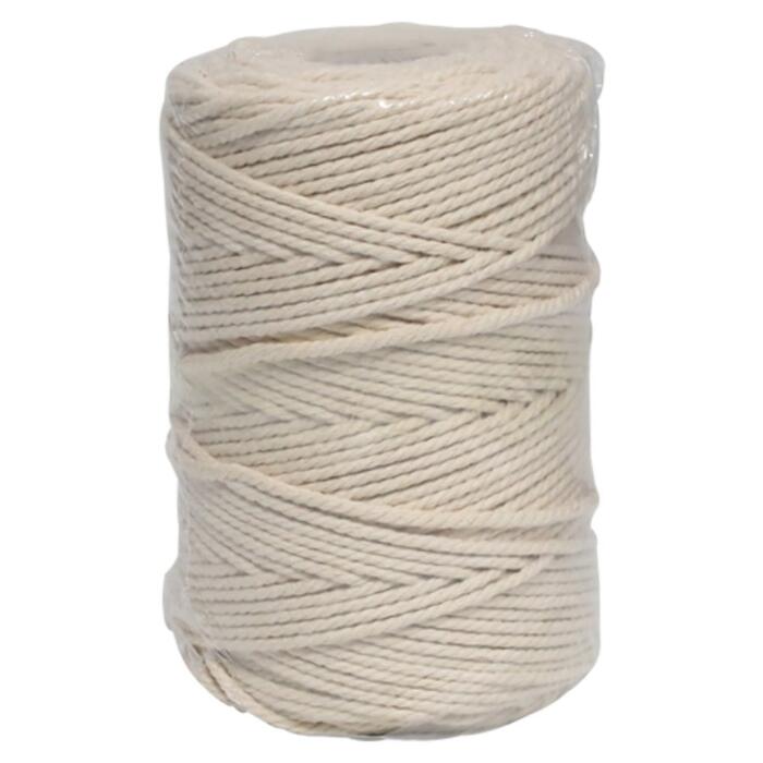 Lasso Aukla kokvilnas, balta 100m (4750959128770)