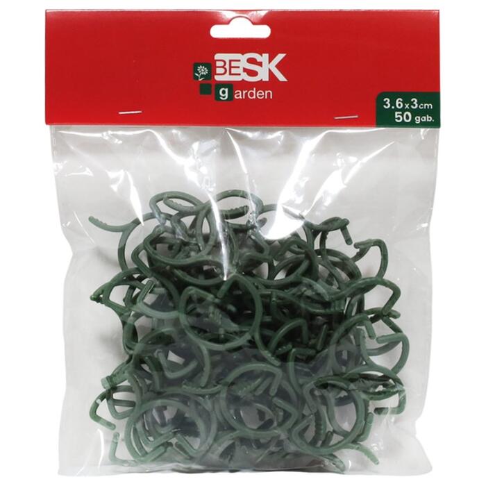 BESK Stiprinājumi augiem 36x30mm 50gb, zaļi (4750959154021)