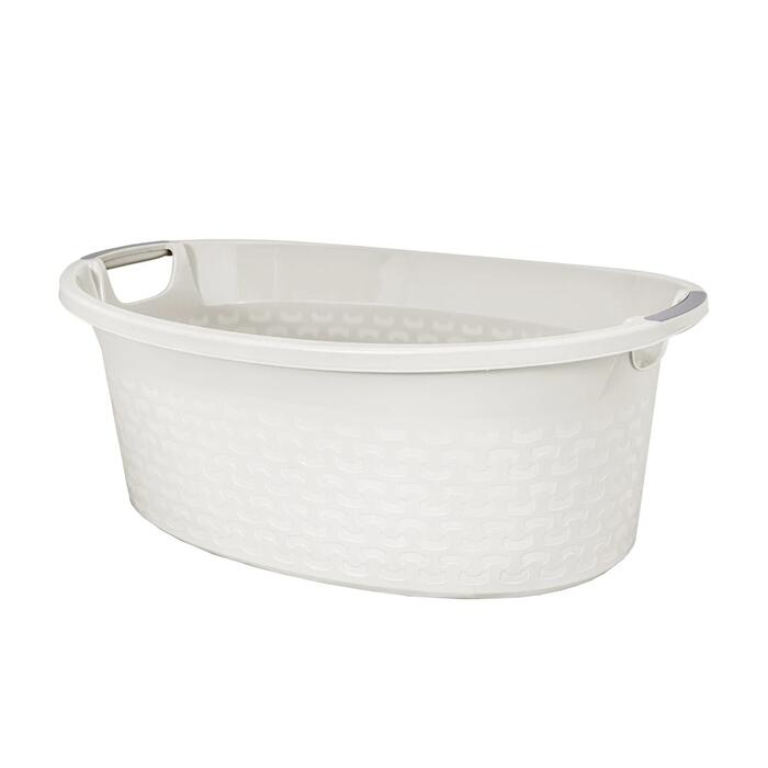 Branq Bļoda ovāla Cotton 40L, balta (5901098144018)