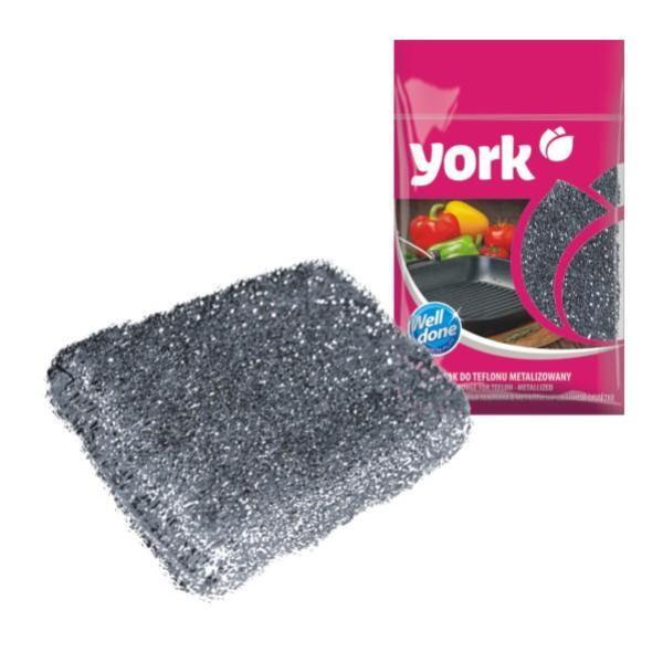 York Trauku tīrāmais sūklis teflonam metāla
