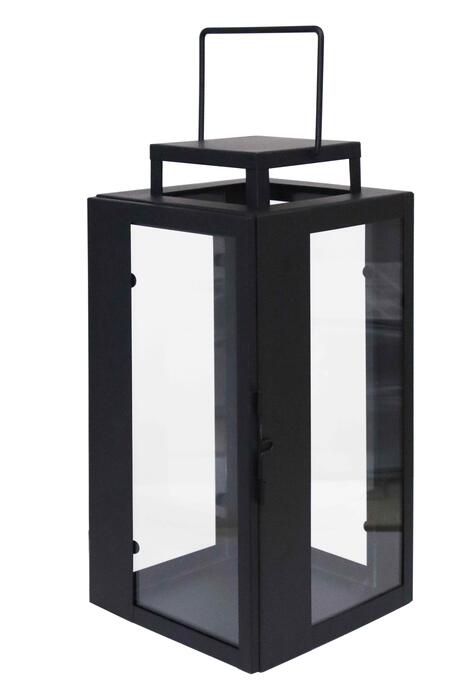 ArtFlow Laterna metāla Riga 20x20x25cm, melna (4750959130438)
