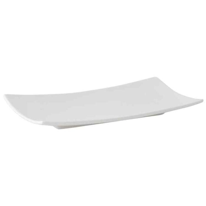 AMBITION Šķīvis servēšanai Salsa 18x9cm porcelāna, balts (5904134623898)