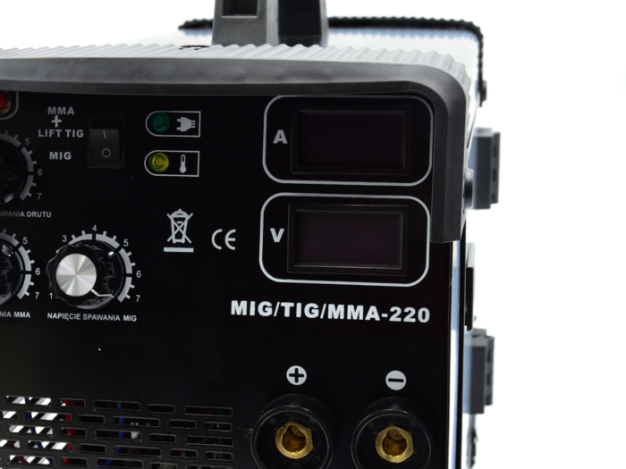 GEKO Metināšanas pusautomāts MMA-220 Mig/Tig/Mma (5901477153426)