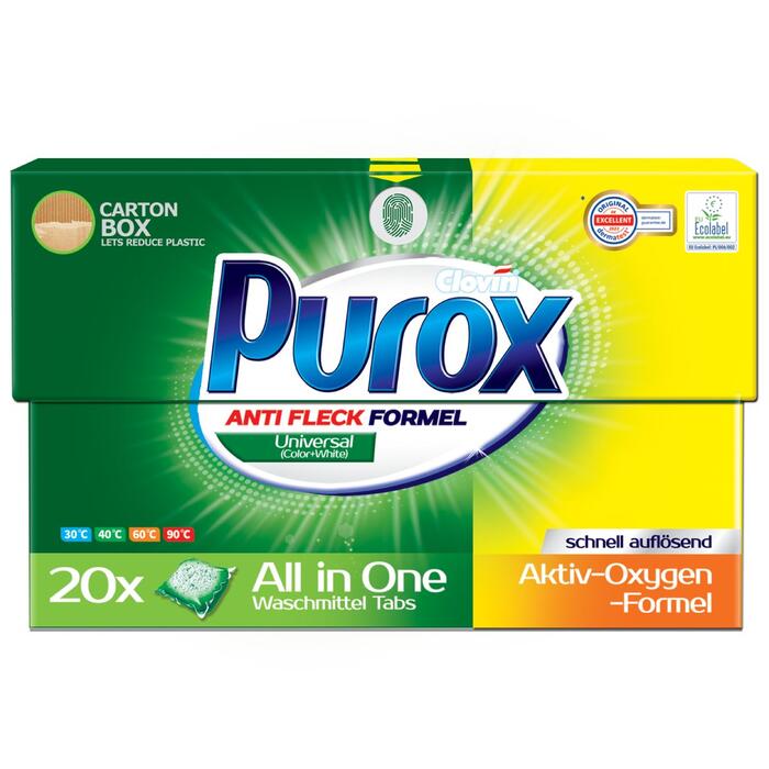 Purox Veļas mazgāšanas kapsulas Purox Universal