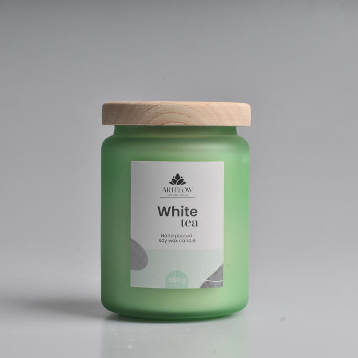 ArtFlow Aromātiskā svece WHITE TEA 580gr