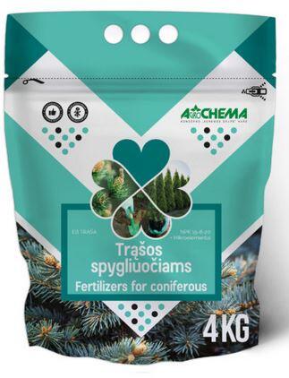 Agrochema Mēslojums skujkokiem 4kg (4771509280366)