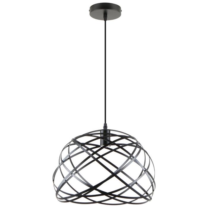 BESK Griestu lampa, E27, Max 40W, 220-240V, Melna (4750959149652)