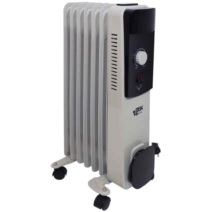 BESK Eļļas radiators 7 sekcijas 1500W (4750959131541)