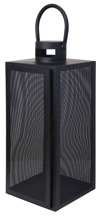 ArtFlow Laterna metāla Aura 17x16x40cm, melna (4750959130476)