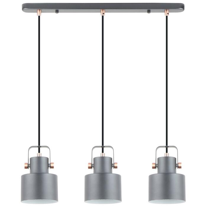 BESK Griestu lampa, 3xE27, Max 40W, 220-240V, Melna (4750959149614)