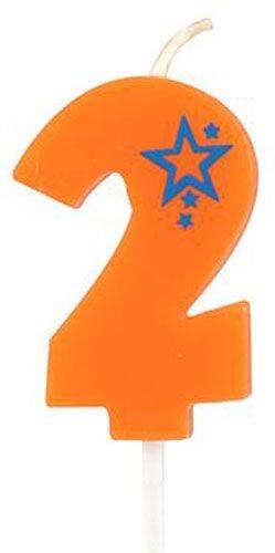 Papstar Svecīte dzimšanas dienas 2 oranža