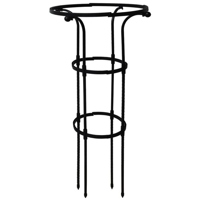 BESK Atbalsts telpaugiem D25/D40cm H95cm, melns
