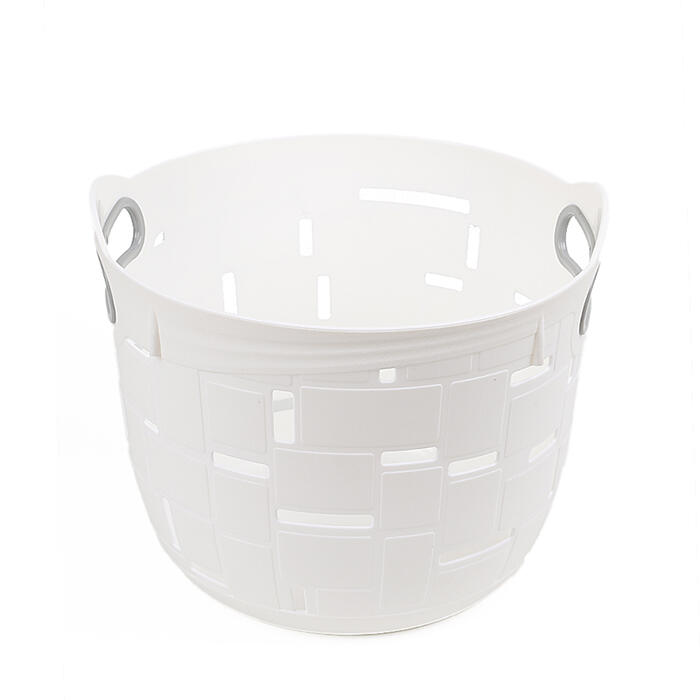 BESK Groziņš plastmasas City 25x25x21cm, balts