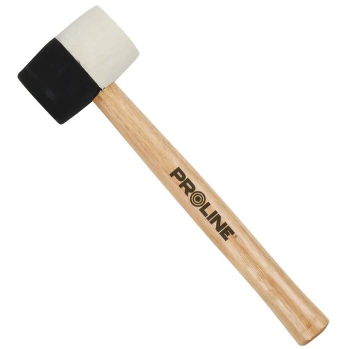 PROLINE Āmurs gumijas  580g melns/balts ar koka rokturi (5903755120243)