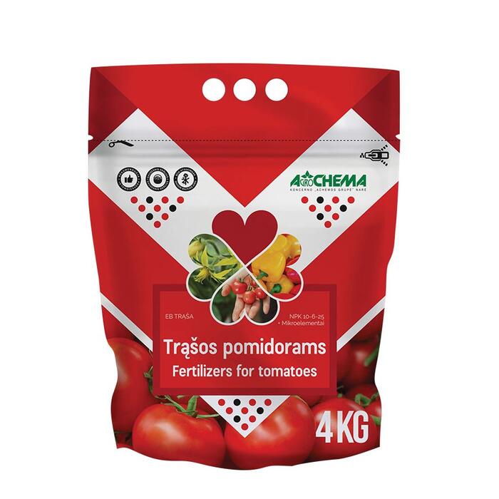 Agrochema Mēslojums tomātiem un paprikai 4kg (4771509280281)