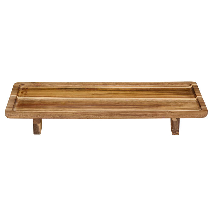 Alpina Servēšanas trauks koka uz kājiņām 42x22x5.4cm (8711252501130)