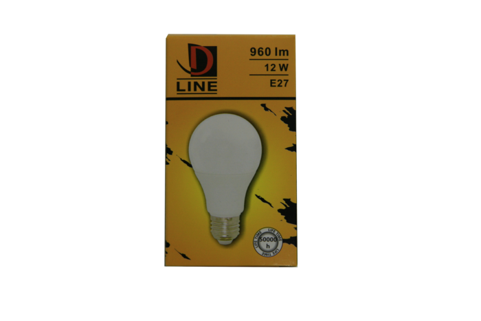 D Line LED spuldze 12W E27