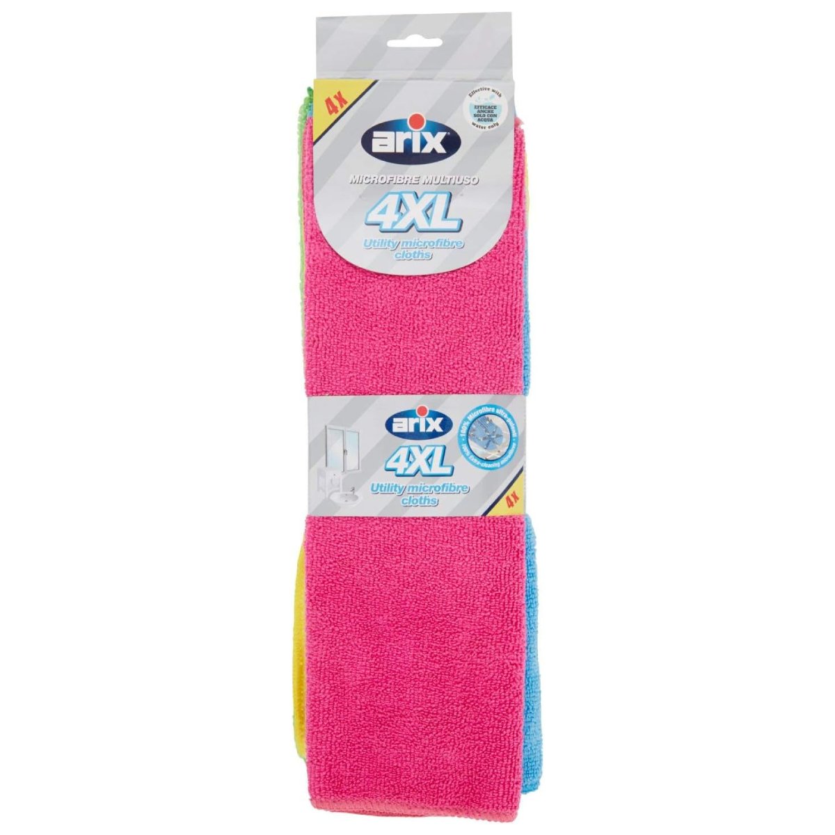 Arix Drāniņas mikroškiedras Microfibre 36x38cm 4gb (12) (8008990286048)