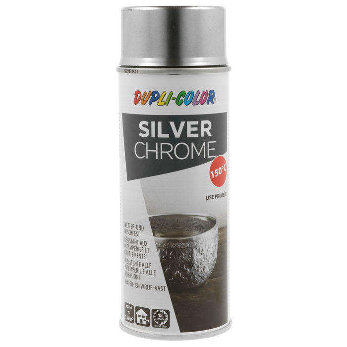 Dupli-Color Aerosolkrāsa DC Silver Chrome 400ml +150C hromēts sudrabs (4048500674778)
