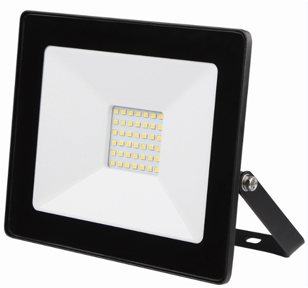 BESK Prožektors LED 10W/IP65 melns (4750959074275)