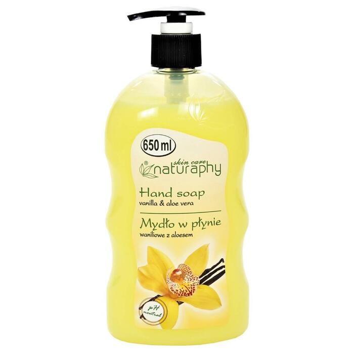 Naturaphy Šķidrās ziepes 650ml vaniļas